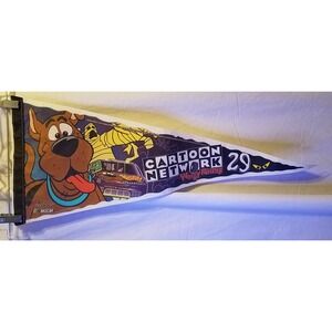 Scooby Doo Nascar Cartoon Network Wacky Racing WinCraft Pennant 1996 30"